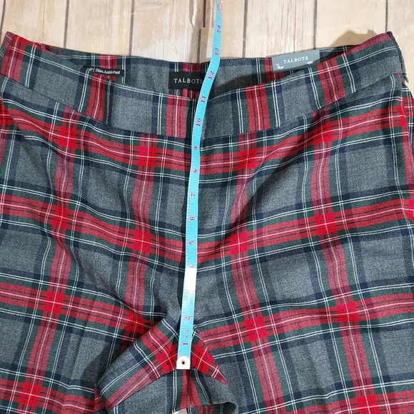 Talbots tartan wool blend Slim Ankle Pants NWT 14P - Picture 12 of 13